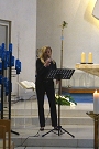 Manuela performing in the chapel of Koksijdend Church